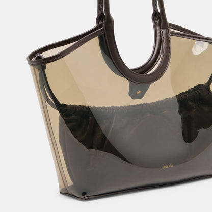 Dolce Vita HANDBAGS GISELLE Smoke Jelly Tote Shoulder Bag