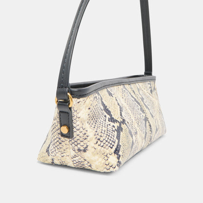 Dolce Vita HANDBAGS Savaii Black White Snake Stella Shoulder Bag