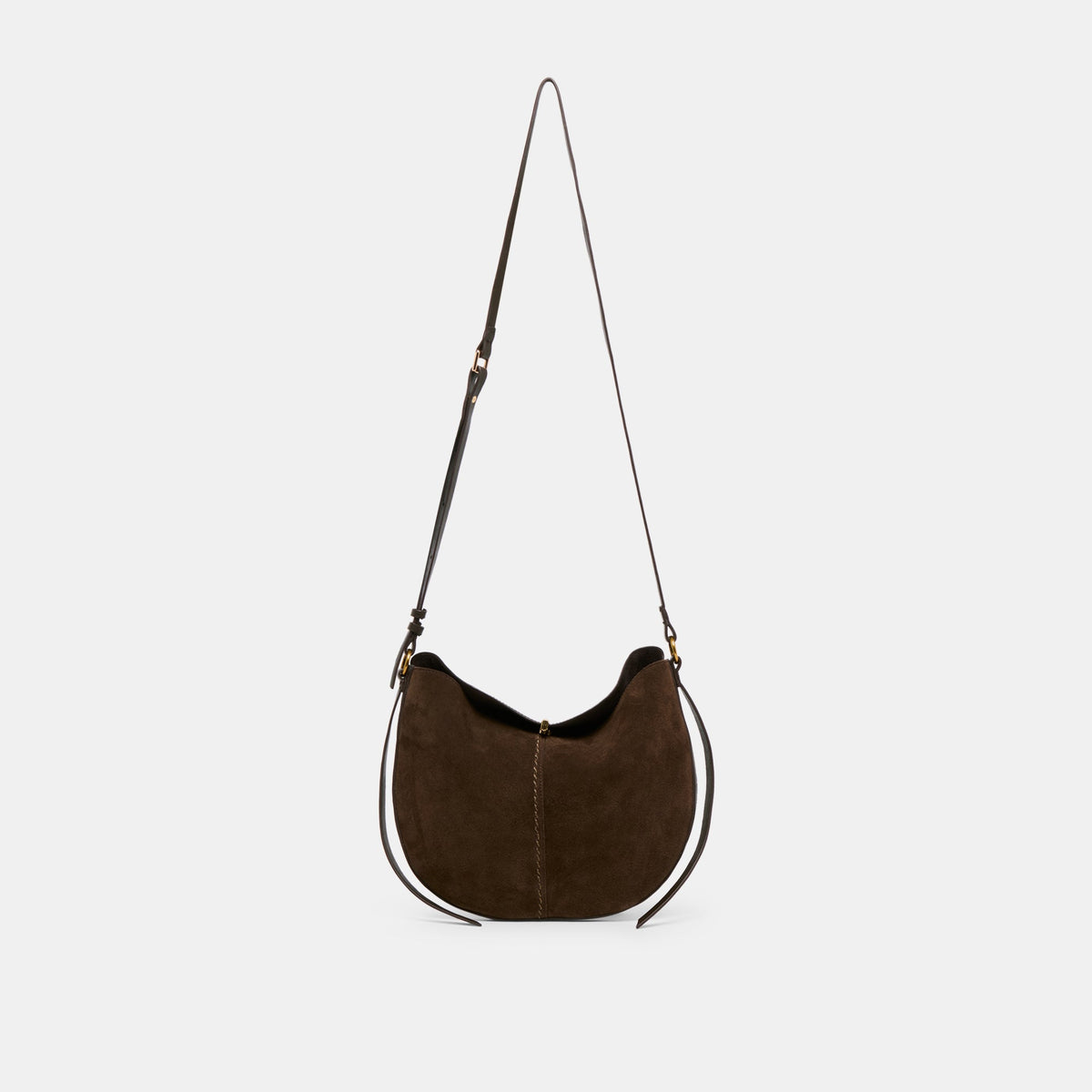 Dolce Vita HANDBAGS Bennett Espresso Suede Crossbody