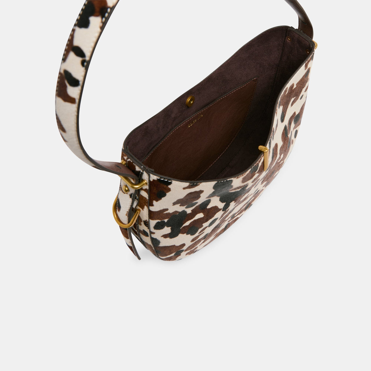Dolce Vita HANDBAGS Bree Cocoa Calf Hair Shoulder Bag