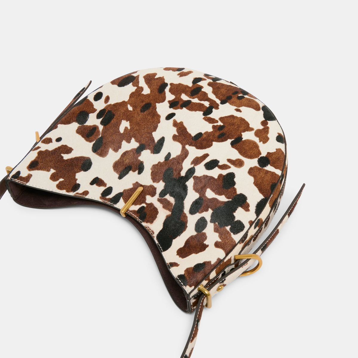 Dolce Vita HANDBAGS Bree Cocoa Calf Hair Shoulder Bag