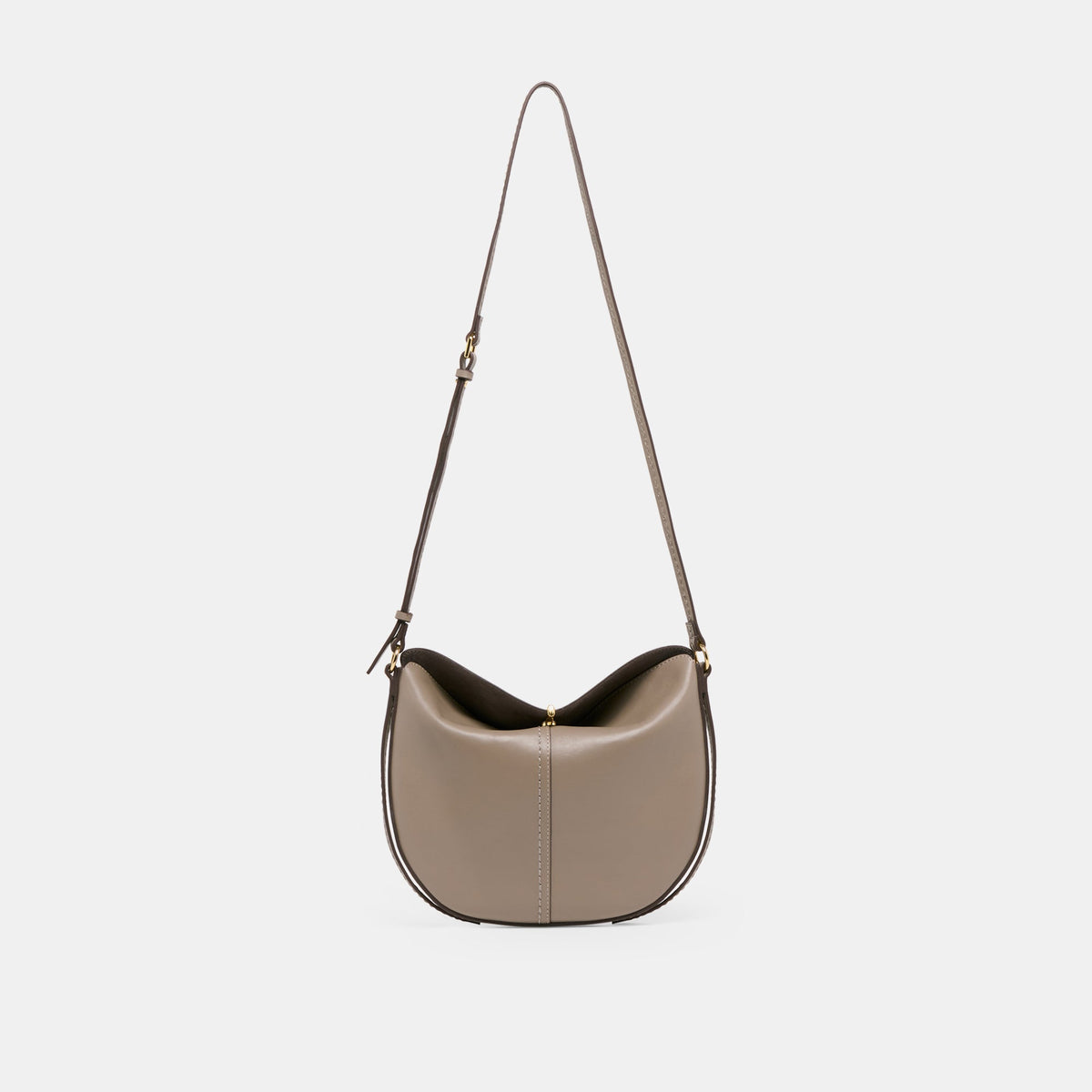 Dolce Vita HANDBAGS Burano Grey Leather Crossbody