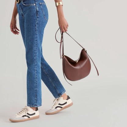 Dolce Vita HANDBAGS Burano Brown Leather Crossbody