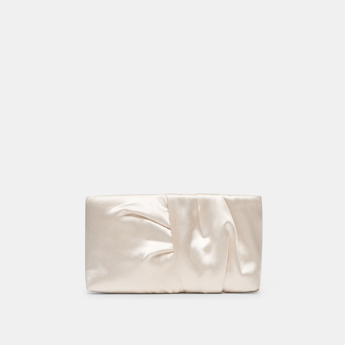 Dolce Vita HANDBAGS Rozey White Satin Clutch