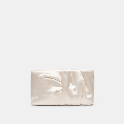 Dolce Vita HANDBAGS Rozey White Satin Clutch