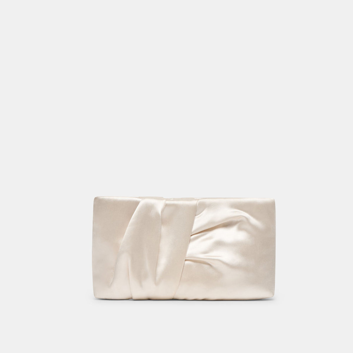 Dolce Vita HANDBAGS Rozey White Satin Clutch