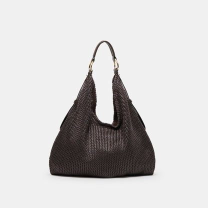 Dolce Vita HANDBAGS Miriel Chocolate Raffia Tote