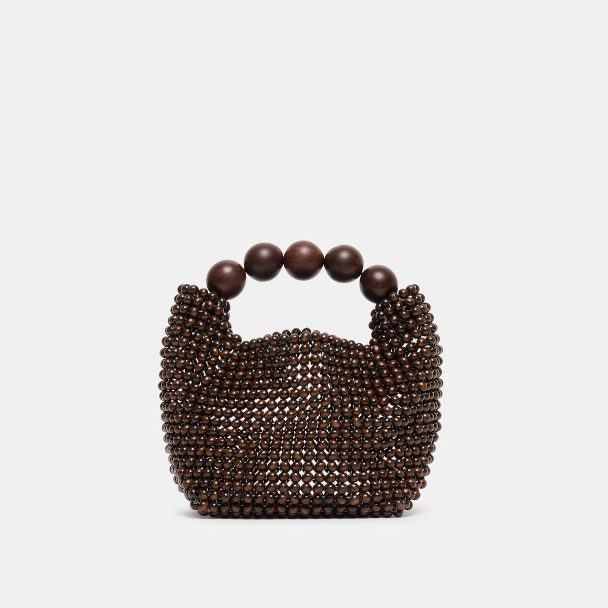 Dolce Vita HANDBAGS CLOVER Chocolate Wood Beaded Handbag