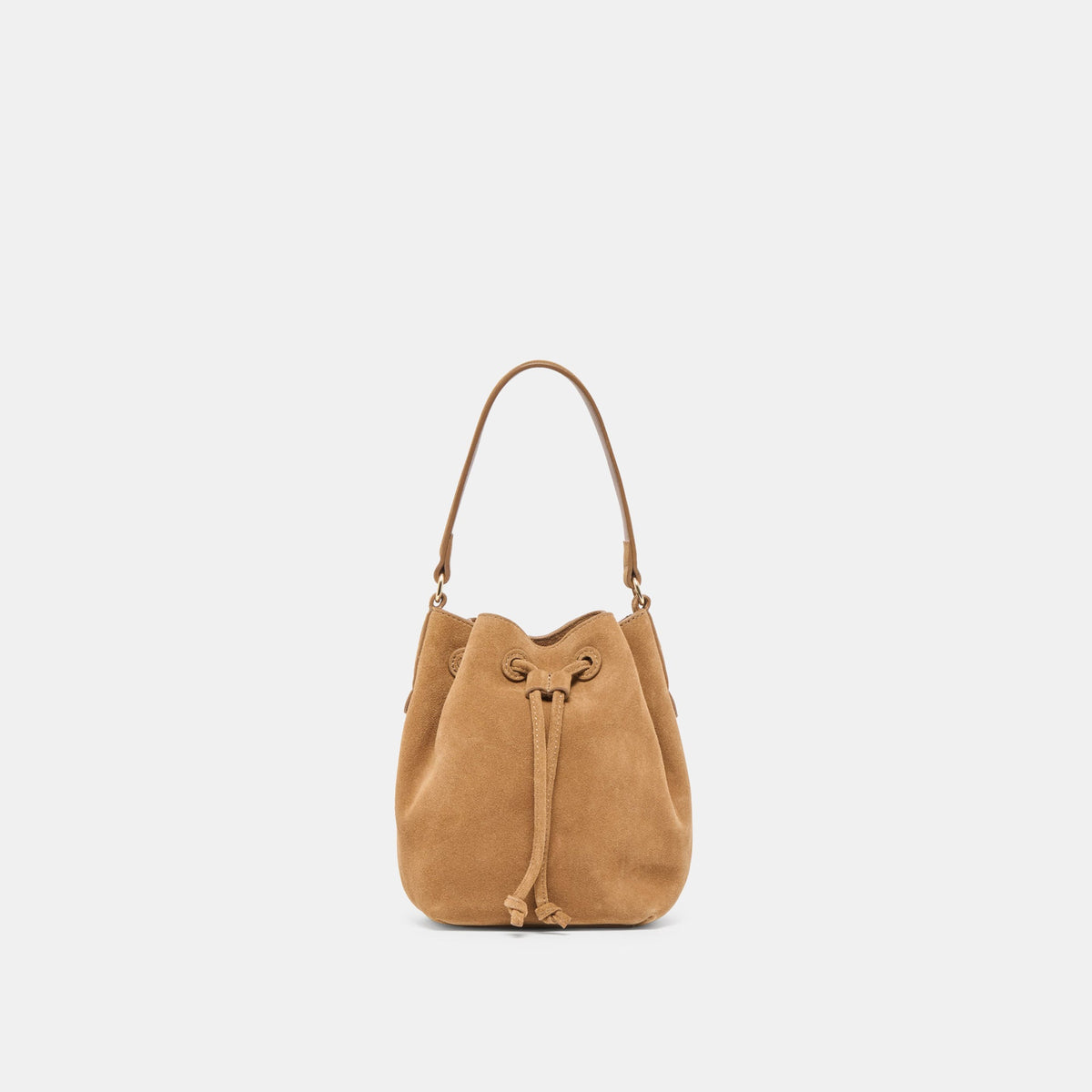 Dolce Vita HANDBAGS Amaru Brown Suede Crossbody
