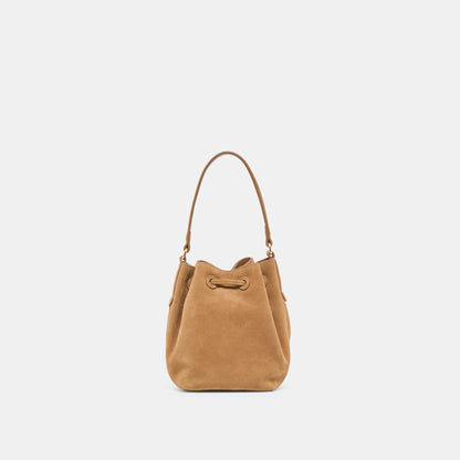Dolce Vita HANDBAGS Amaru Brown Suede Crossbody