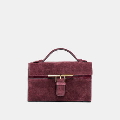 Dolce Vita HANDBAGS Zannone Burgundy Suede Crossbody