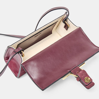 Dolce Vita HANDBAGS Zannone Burgundy Suede Crossbody