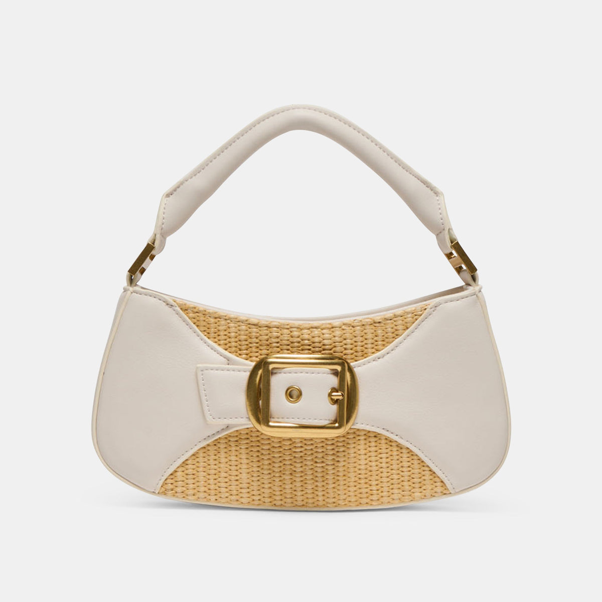 Dolce Vita HANDBAGS Nuala Raffia White Stella Handbag