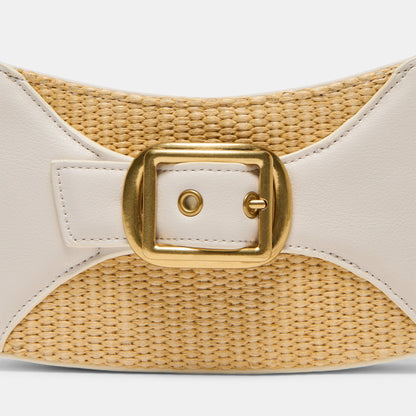 Dolce Vita HANDBAGS Nuala Raffia White Stella Handbag