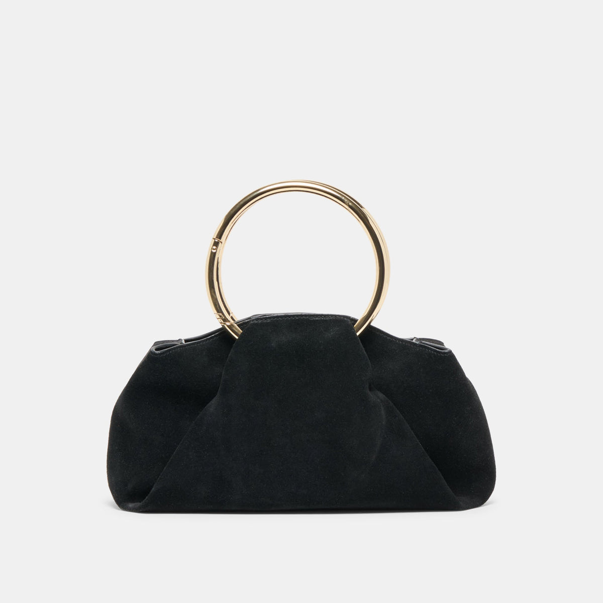 Dolce Vita HANDBAGS Channing Black Suede Handbag