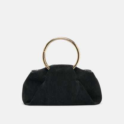 Dolce Vita HANDBAGS Channing Black Suede Handbag