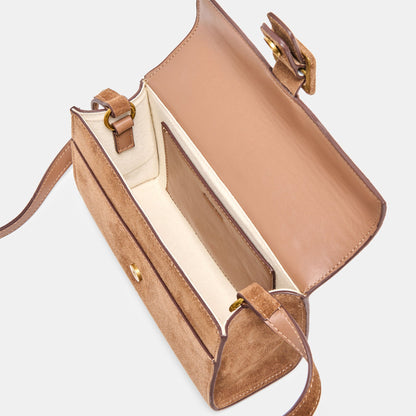 Dolce Vita HANDBAGS Chris Camel Suede Crossbody
