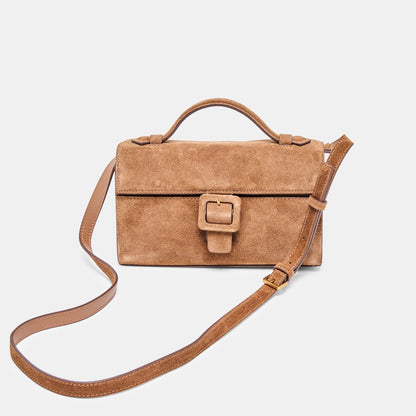 Dolce Vita HANDBAGS Chris Camel Suede Crossbody