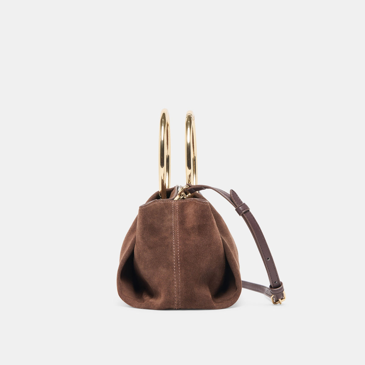 Dolce Vita HANDBAGS Channing Espresso Suede Handbag