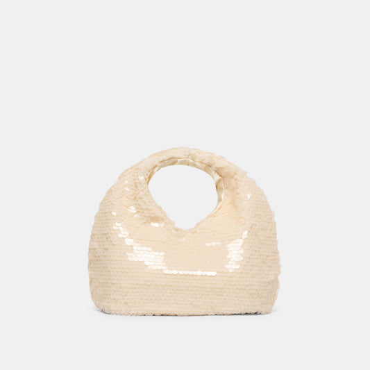 Dolce Vita HANDBAGS Dahlia Sequin Ivory Sequin Handbag