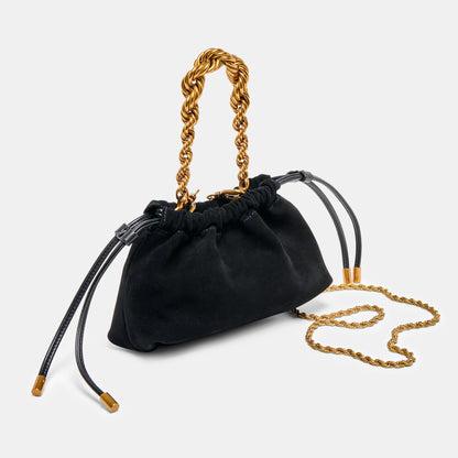Dolce Vita HANDBAGS Cleo Black Suede Crossbody
