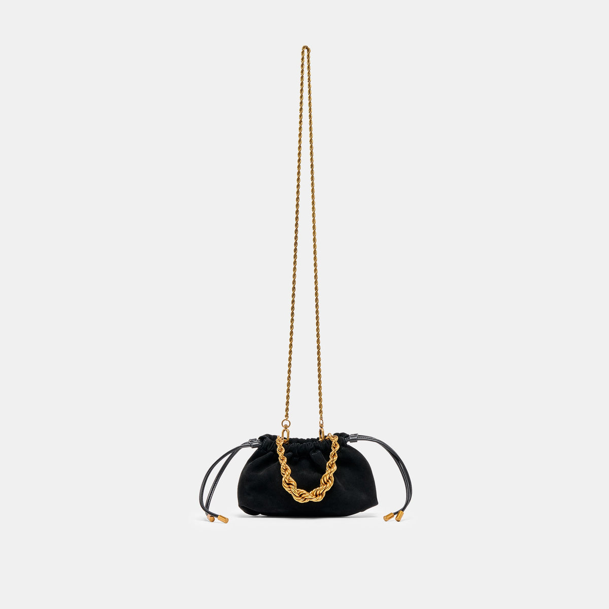 Dolce Vita HANDBAGS Cleo Black Suede Crossbody
