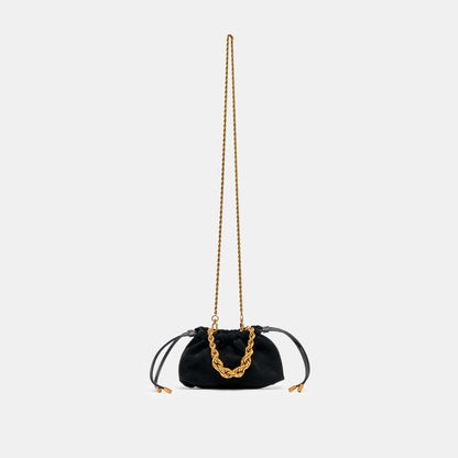 Dolce Vita HANDBAGS Cleo Black Suede Crossbody
