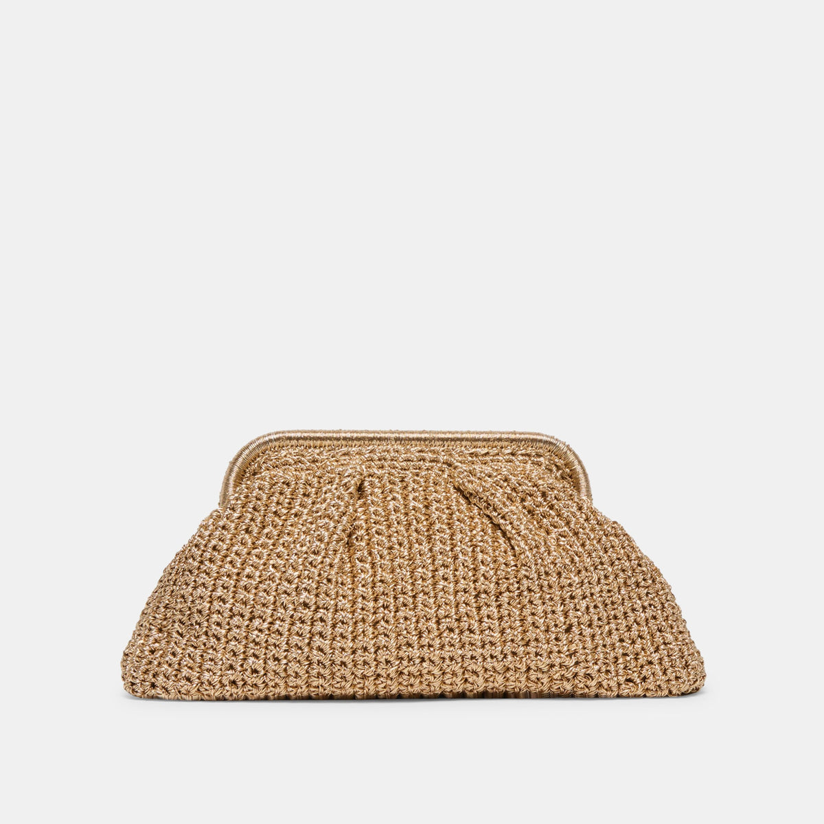 Dolce Vita HANDBAGS Ione Gold Crochet Clutch