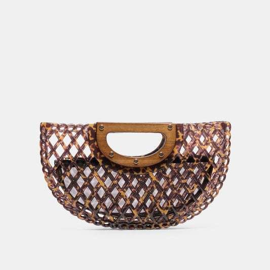 Dolce Vita HANDBAGS Solandra Tortoise Jelly Clutch