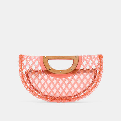 Dolce Vita HANDBAGS Solandra Coral Jelly Clutch