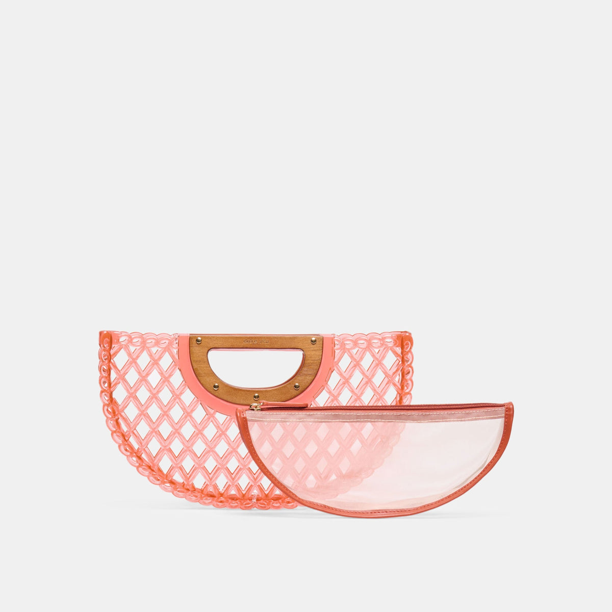 Dolce Vita HANDBAGS Solandra Coral Jelly Clutch
