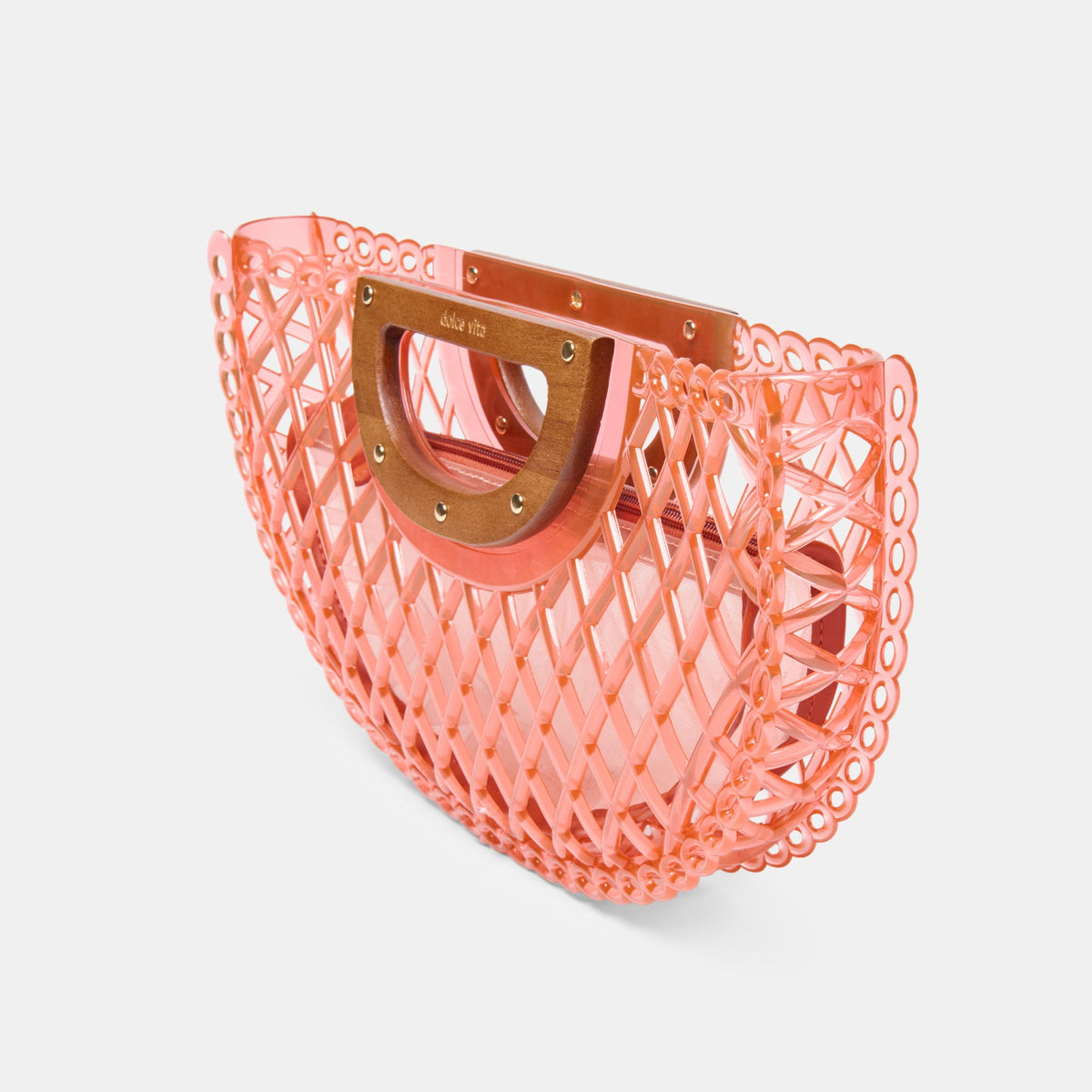 Dolce Vita HANDBAGS Solandra Coral Jelly Clutch