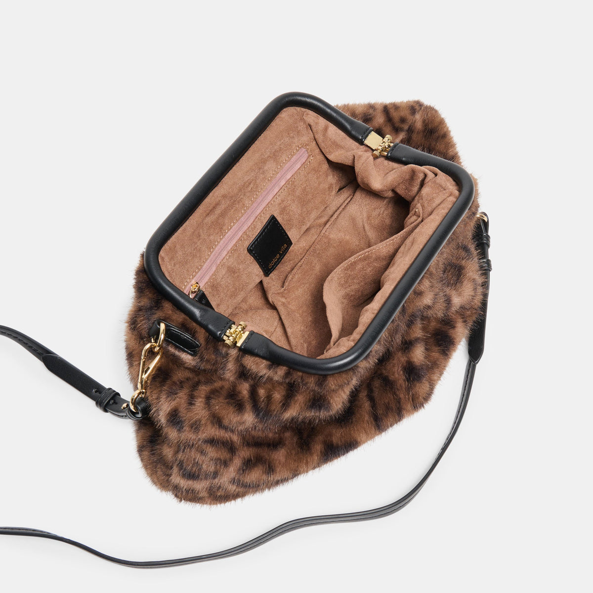 Dolce Vita HANDBAGS Ramona Leopard Plush Mesh