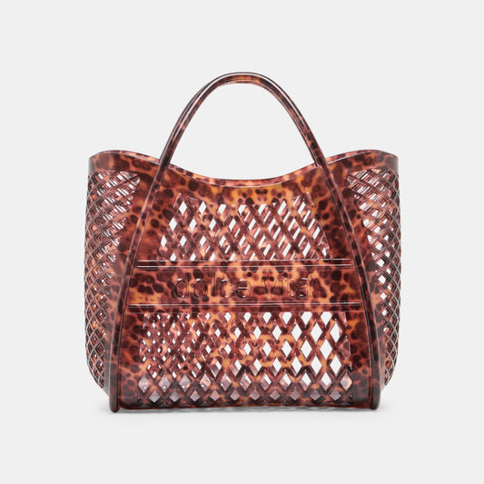 Dolce Vita HANDBAGS TOAST Tortoise Stella Jelly Top-Handle Handbag