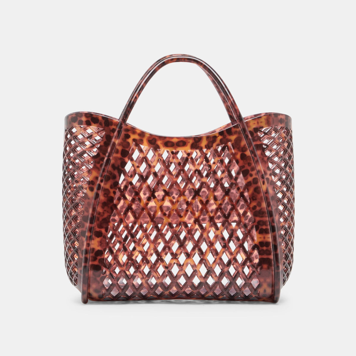 Dolce Vita HANDBAGS TOAST Tortoise Stella Jelly Top-Handle Handbag