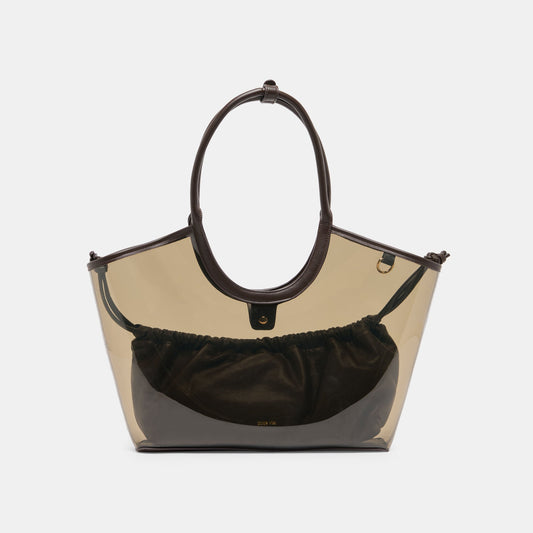 Dolce Vita HANDBAGS GISELLE Smoke Jelly Tote Shoulder Bag
