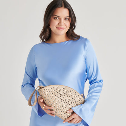 Dolce Vita HANDBAGS ISOLDE CLUTCH BEIGE STELLA
 – Dolce Vita