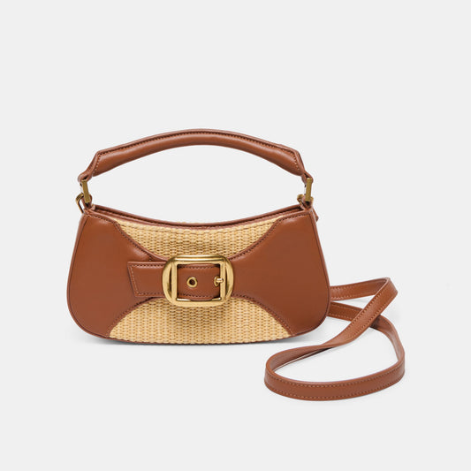 Dolce Vita HANDBAGS Nuala Raffia Saddle Stella Handbag