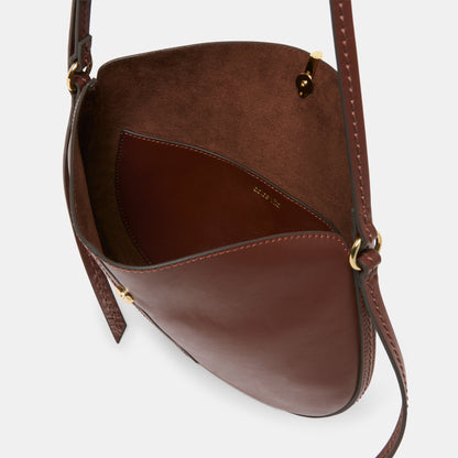 Dolce Vita HANDBAGS Burano Brown Leather Crossbody