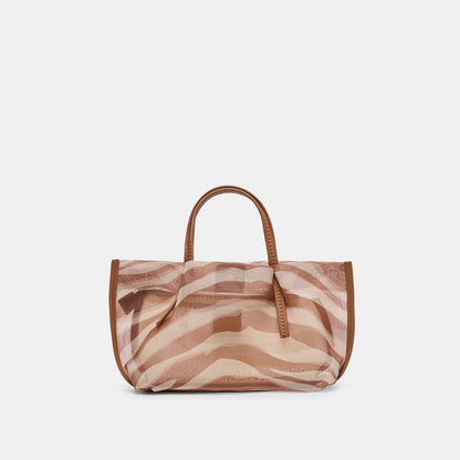 Dolce Vita HANDBAGS Selene Zebra Mesh Handbag