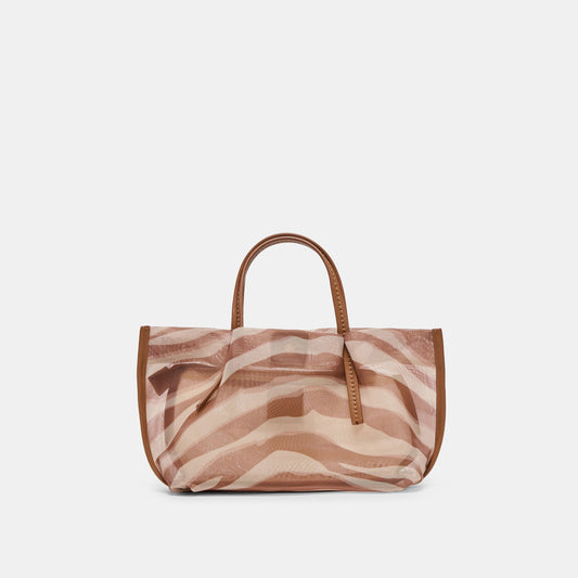 Dolce Vita HANDBAGS Selene Zebra Mesh Handbag