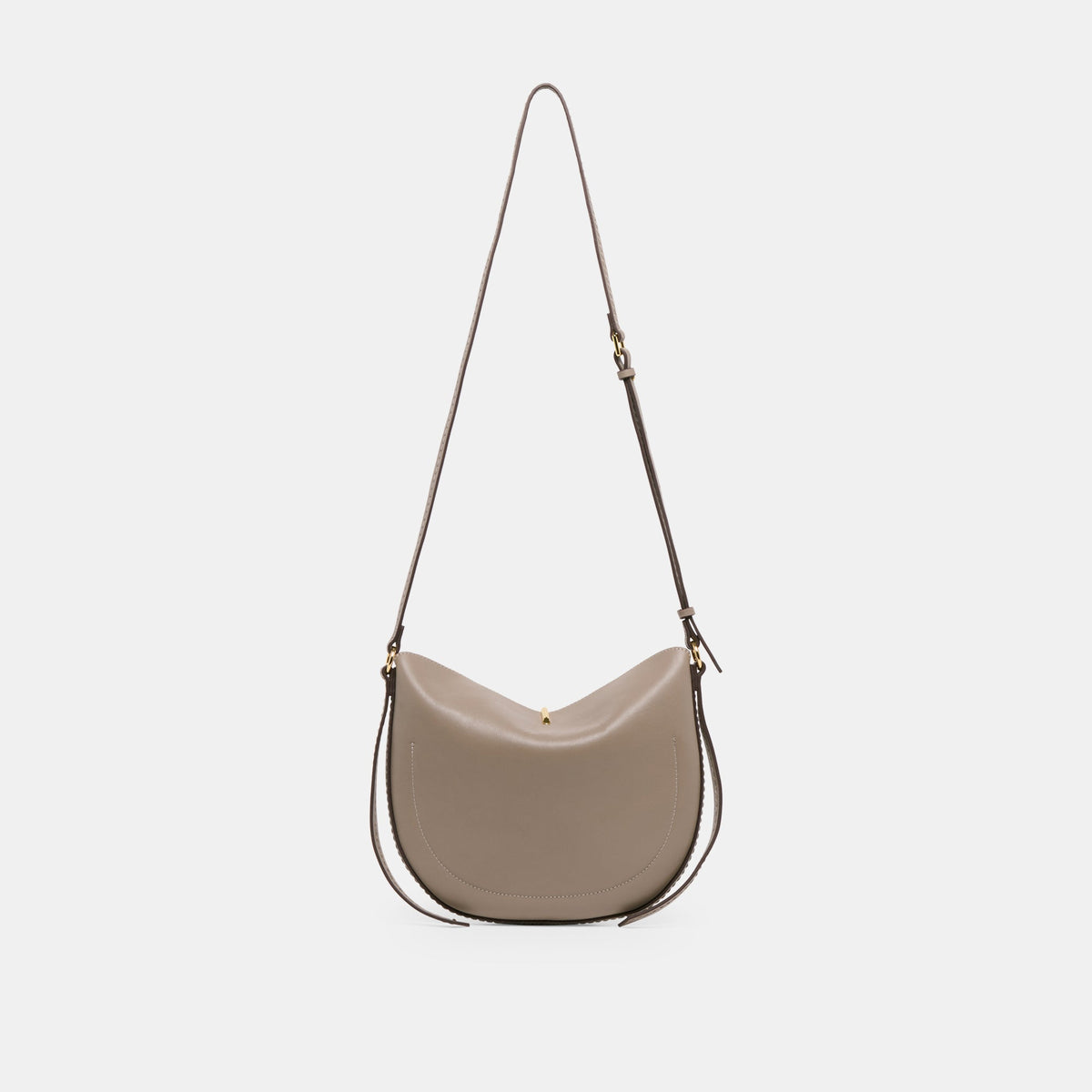 Dolce Vita HANDBAGS Burano Grey Leather Crossbody