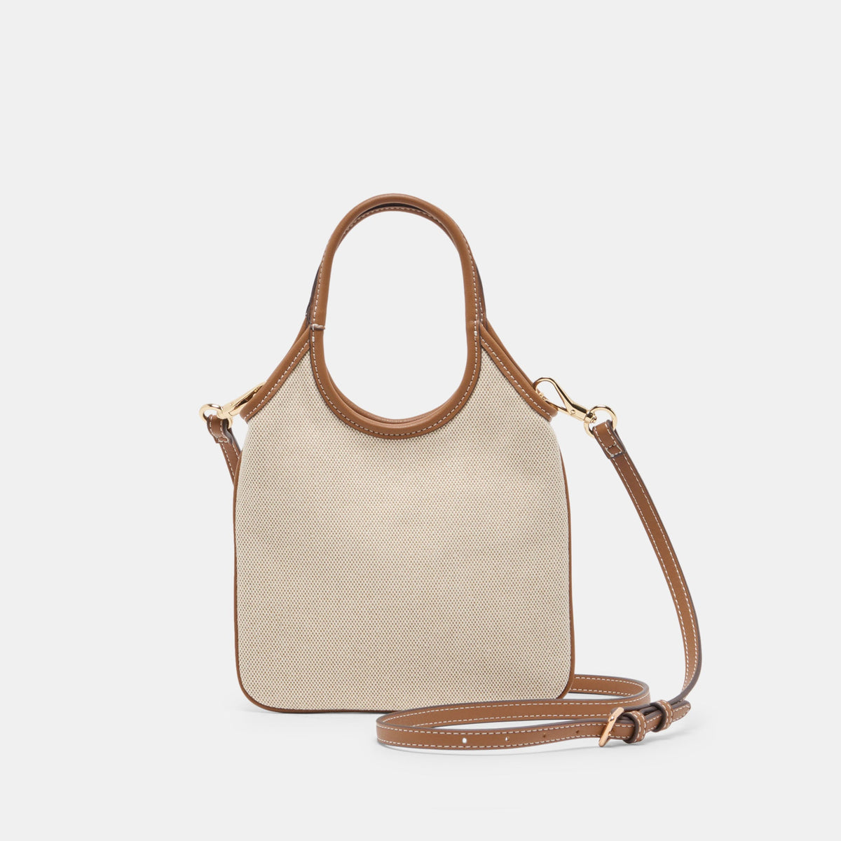 Dolce Vita HANDBAGS SYLVENE Natural Canvas Removable Crossbody Handbag