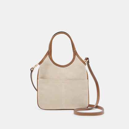 Dolce Vita HANDBAGS SYLVENE Natural Canvas Removable Crossbody Handbag