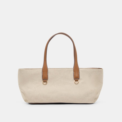 Dolce Vita HANDBAGS CLARINA Natural Canvas Shoulder Bag