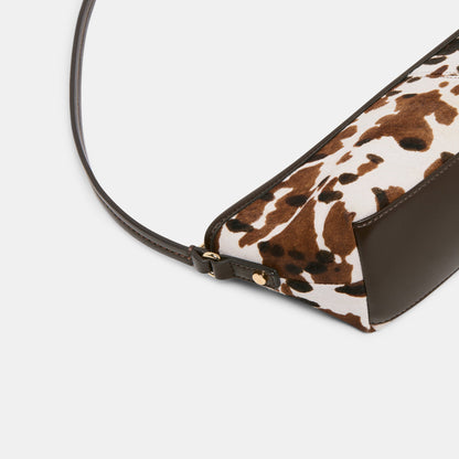 Dolce Vita HANDBAGS Savaii Cocoa Calf Hair Shoulder Bag