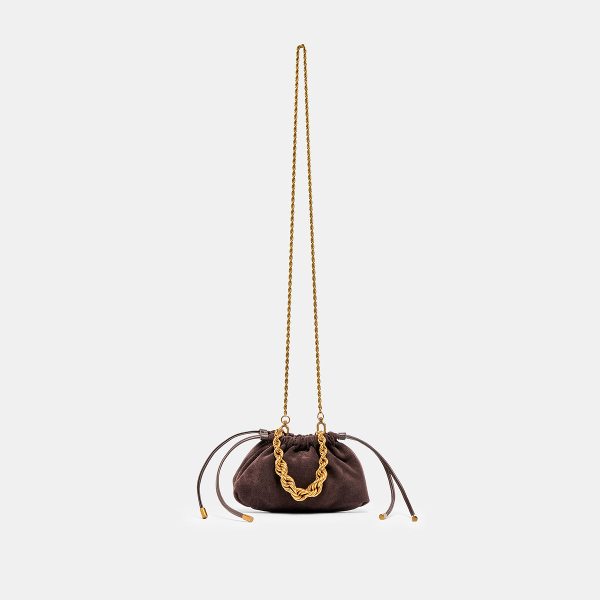 Dolce Vita HANDBAGS Cleo Espresso Suede Crossbody