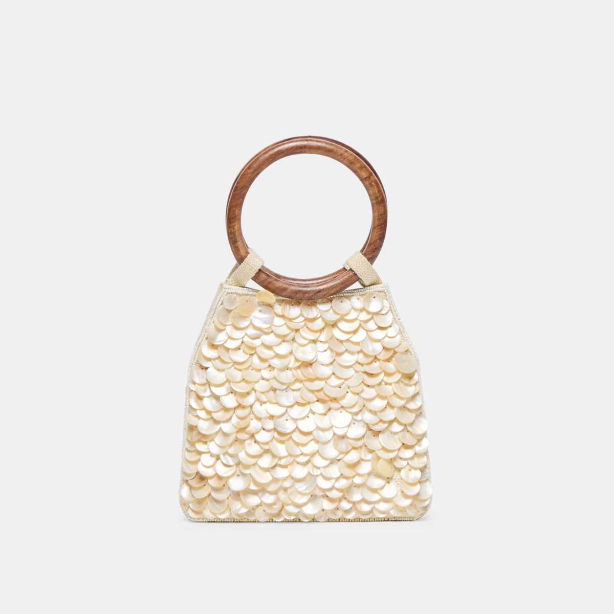 Dolce Vita HANDBAGS Allegra Natural Sequin Handbag