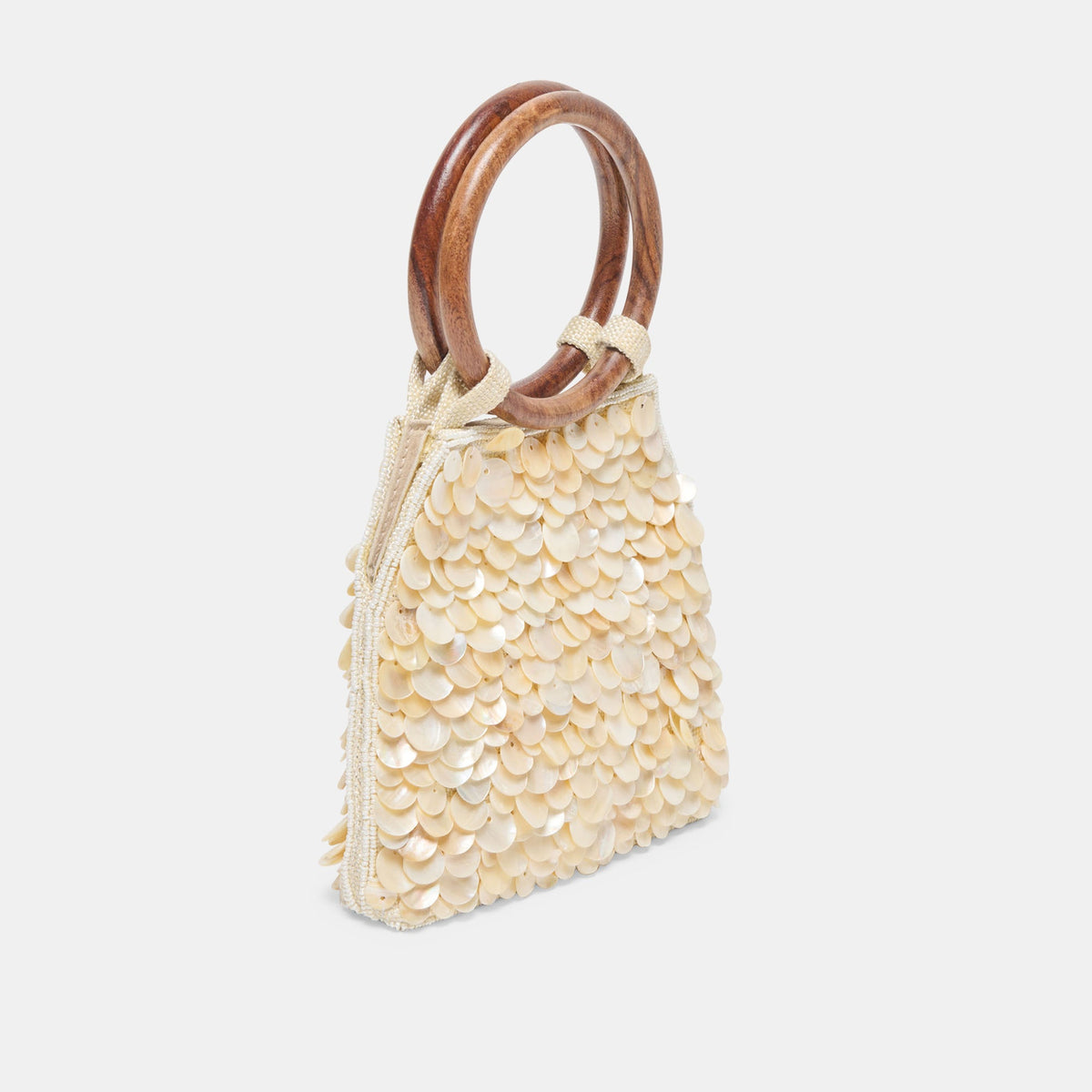 Dolce Vita HANDBAGS Allegra Natural Sequin Handbag
