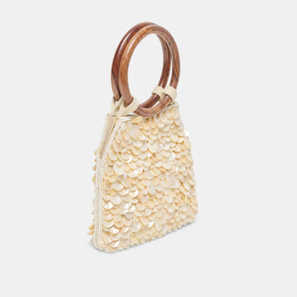 Dolce Vita HANDBAGS Allegra Natural Sequin Handbag